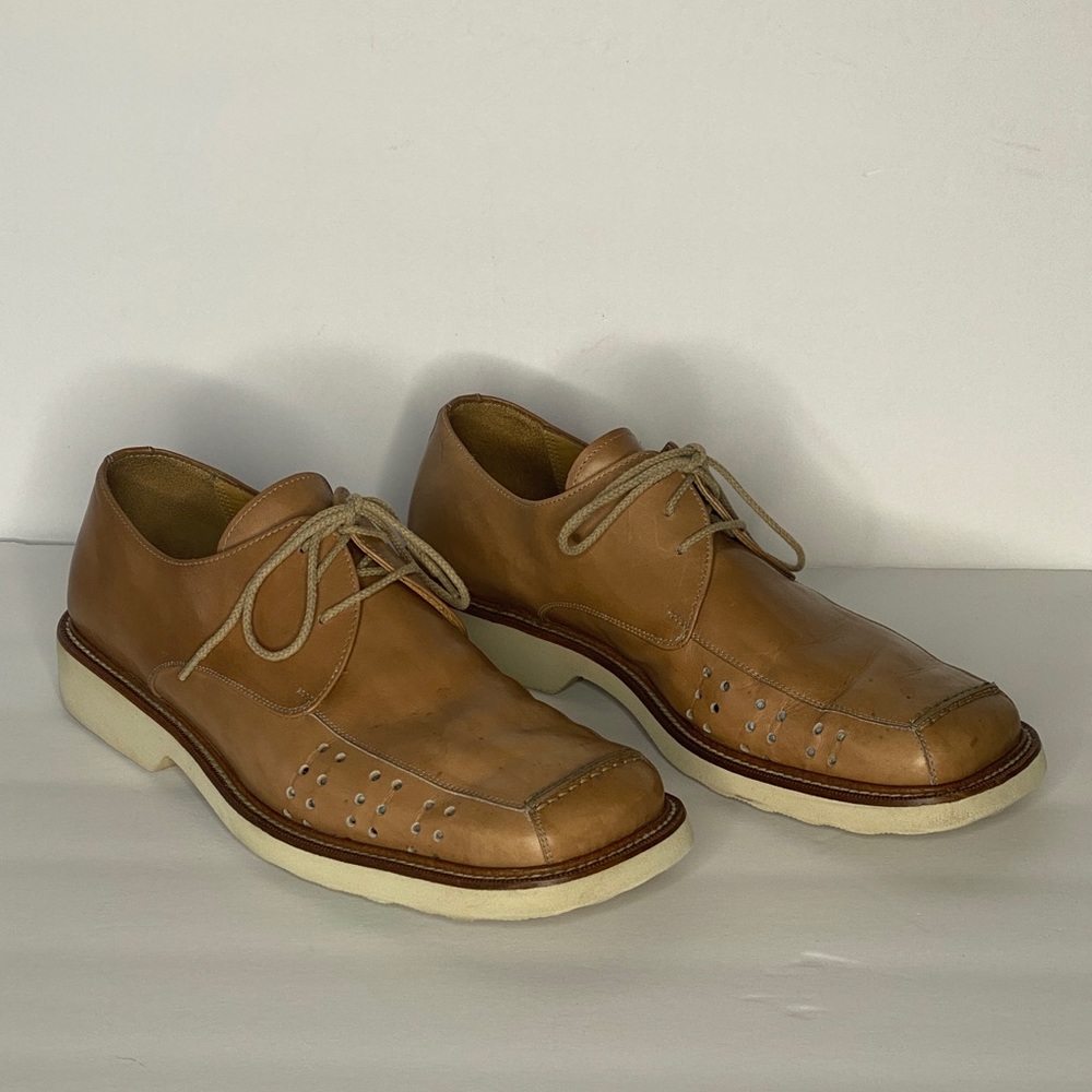 Mezlan Balboa Lace-Up Tan Leather Shoe Sz 8.5 - Picture 2 of 13